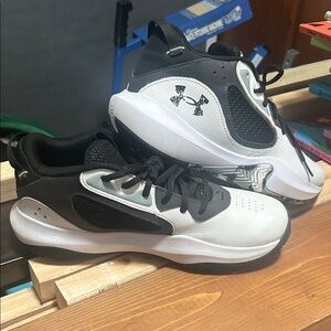 Under Armour Kids' Black and White Sneakers